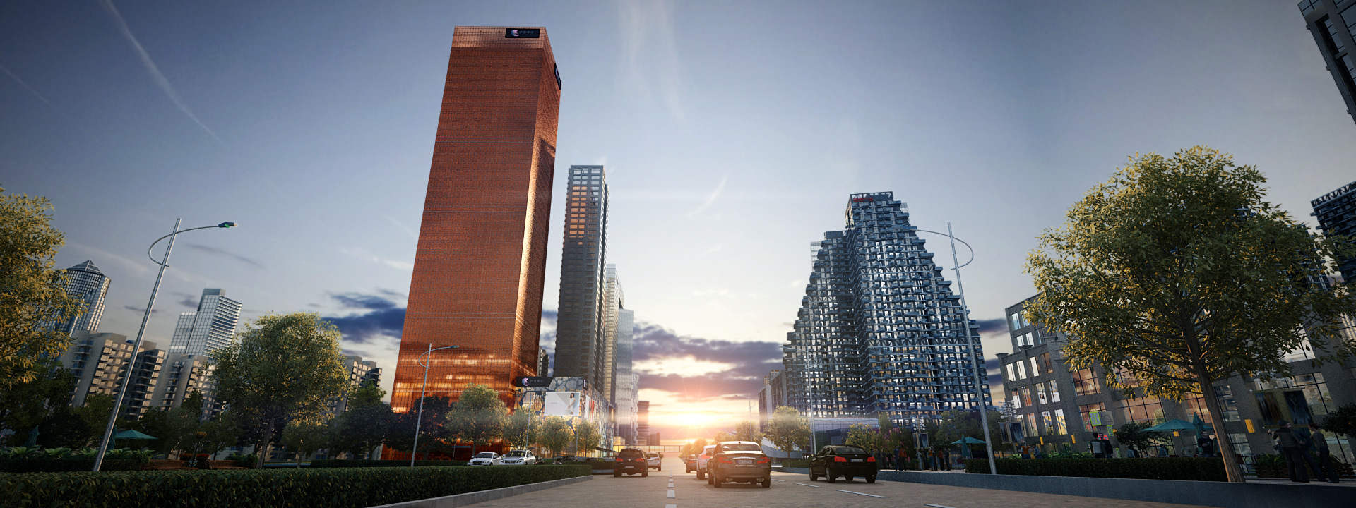 沪港中心效果图