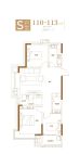 S户型 110/113平
