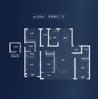 建面约183平  四室两厅三卫