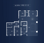 建面约249平  四室三厅三卫