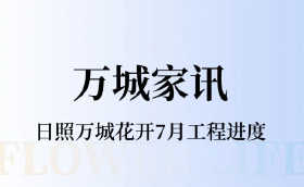 万城家讯 |美好家境，向阳而生，万城花开7月工程进度