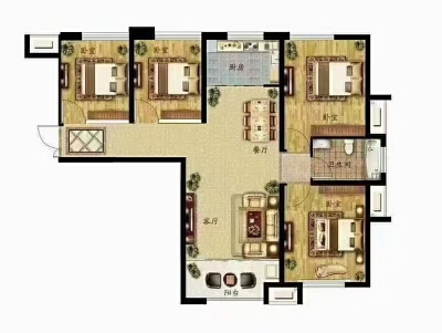 生活印象120平 精装4室 带车位出藏室 急售急售 109万
