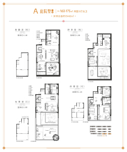 A 庭院墅下叠160-175平四室三厅五卫