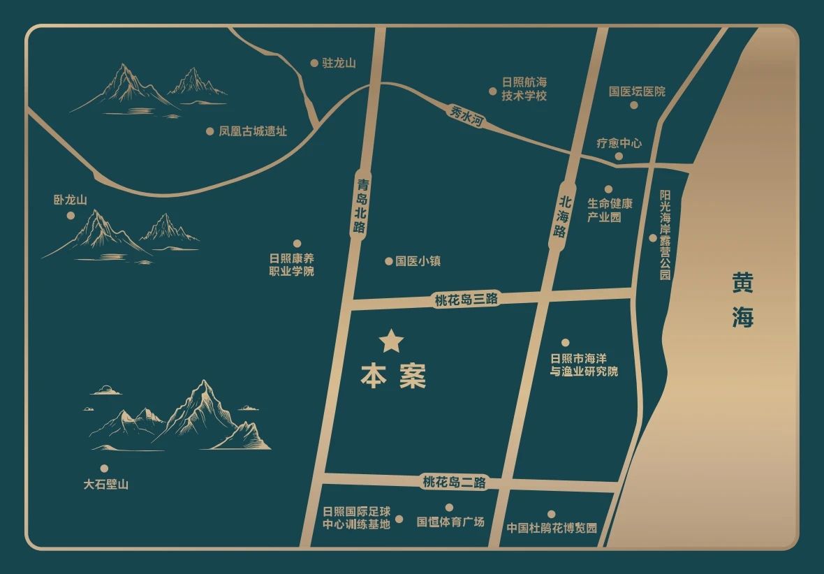 山海康城区位图