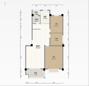 锦绣前程3室2厅1厨1卫103平