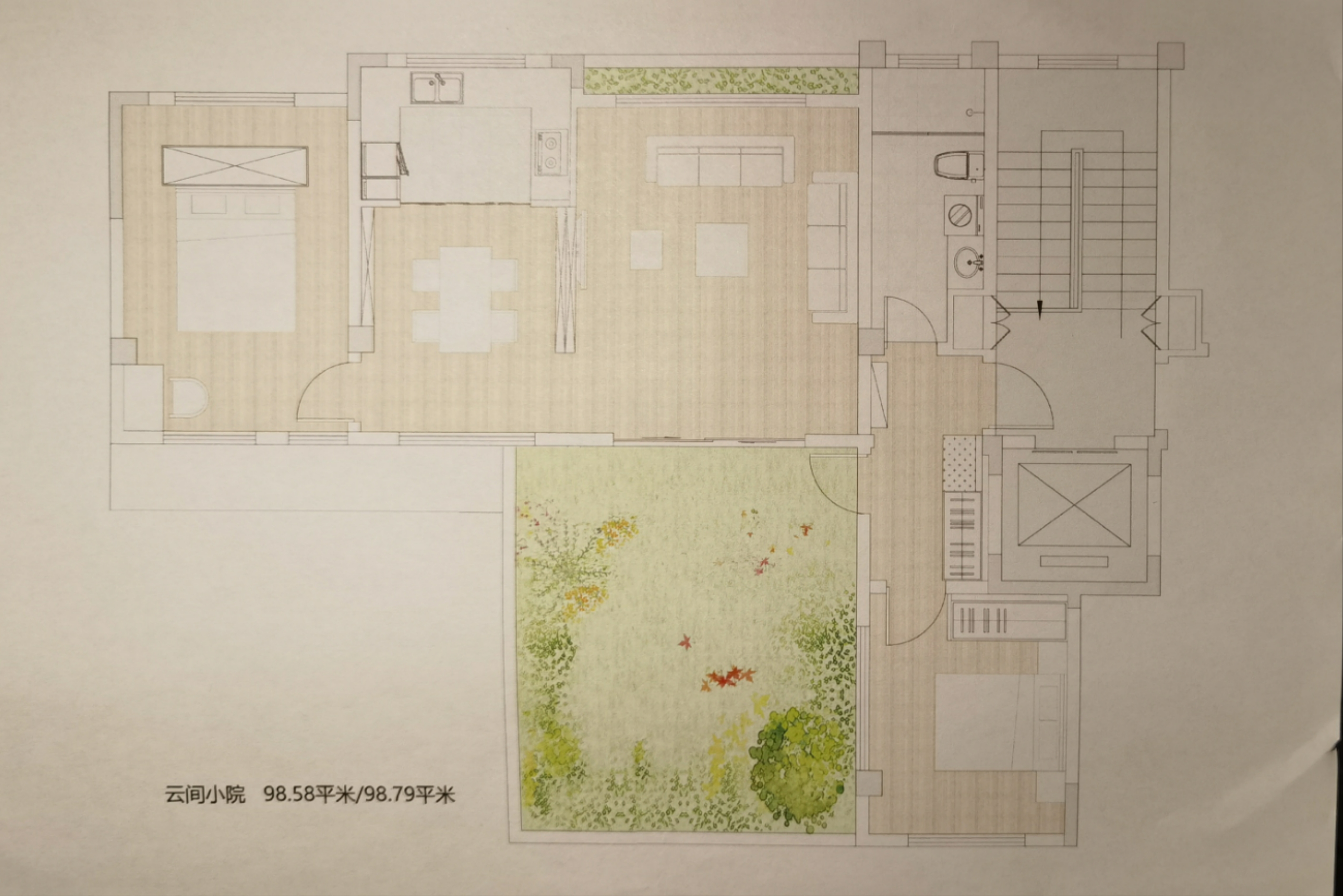 白鹭湾，2室2厅1卫，98.00㎡，毛坯，售价58.00万 二手房