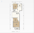中央绿城4期3室2厅1厨1卫87平