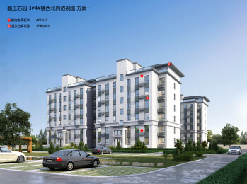 鑫玉芯园楼体效果图