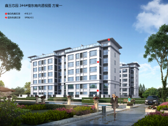 鑫玉芯园楼体效果图