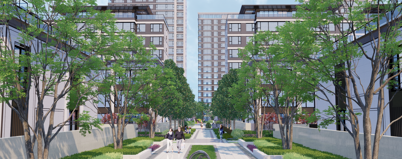 煦境天合小区景观图