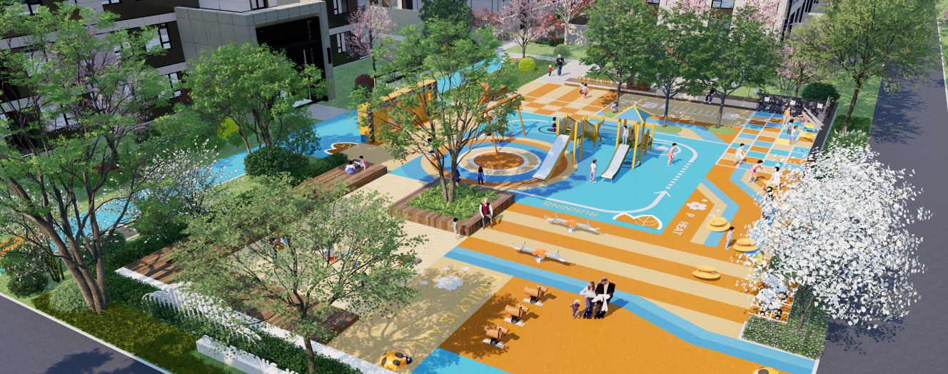 煦境天合小区景观图