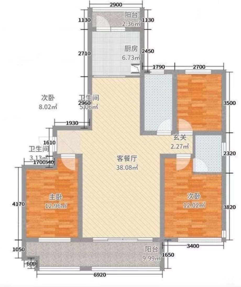 翠湖佳园北二区，3室2厅2卫，160㎡，精装，售价238万 二手房